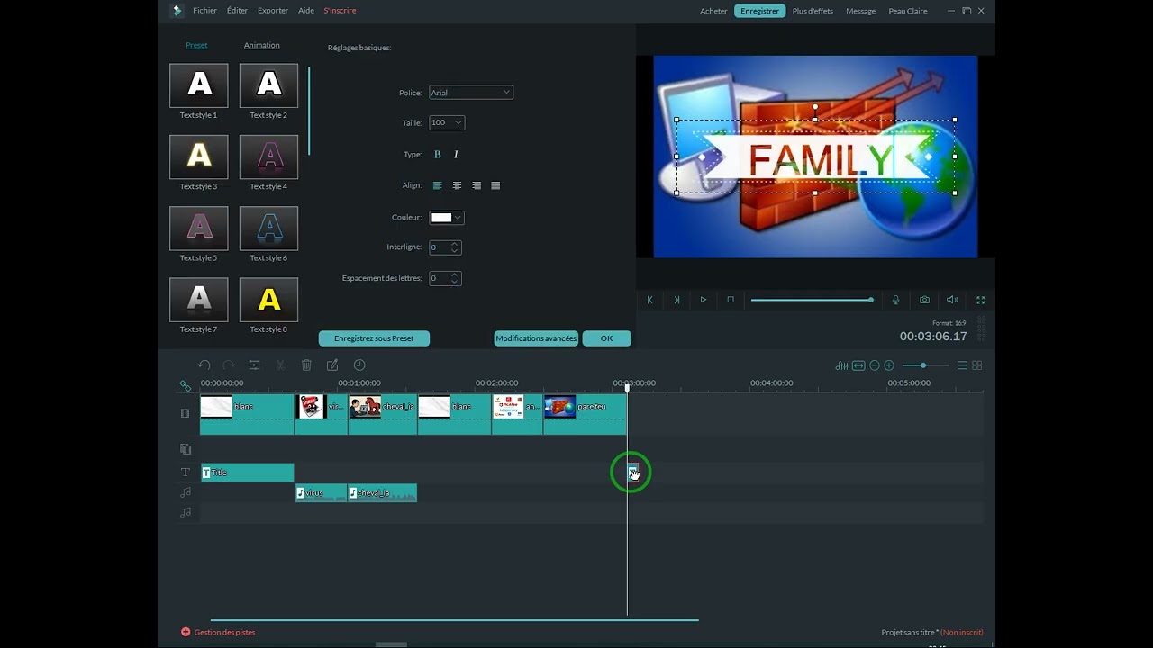 montage vidéo avec  Filmora(8eme)