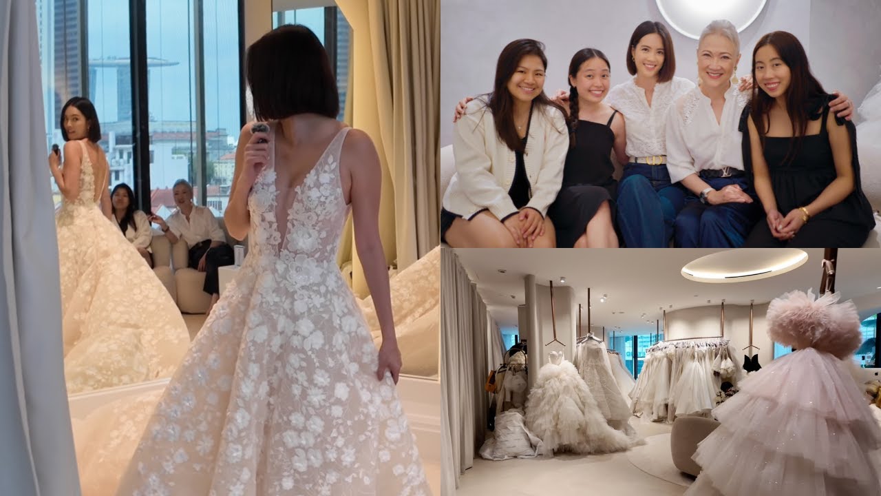 My Bridal Party Votes on my Wedding Dresses!