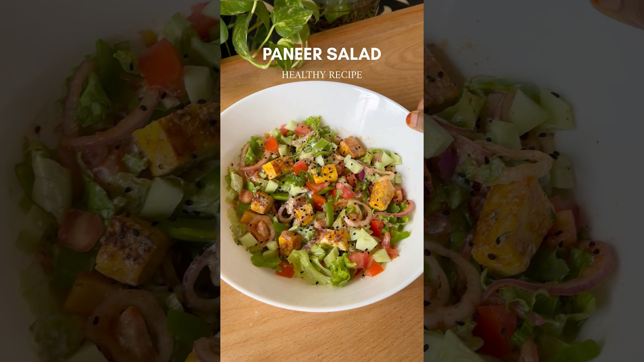 Paneer salad 🥗 #PaneerSaladRecipe#PaneerRecipes#SaladRecipes#Salad #vegetariansalad #HealthyRecipes