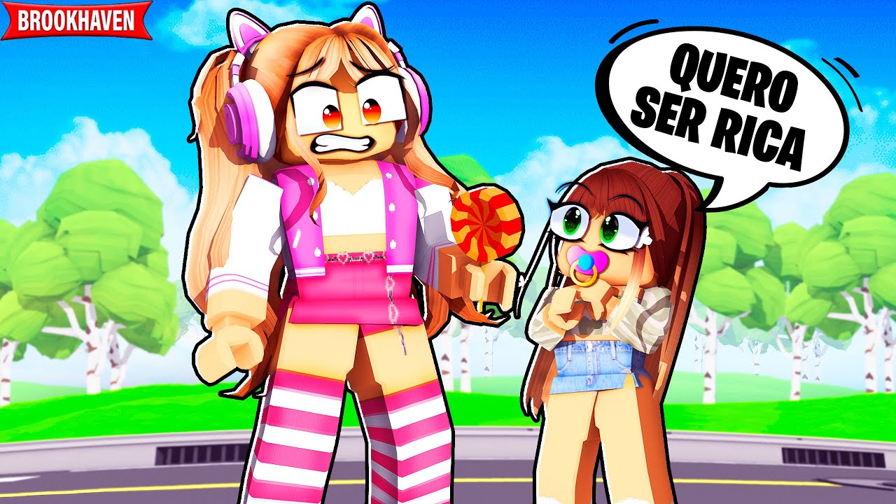 ADOTEI UMA CRIANÇA INTERESSEIRA no BROOKHAVEN!!! - ROBLOX
