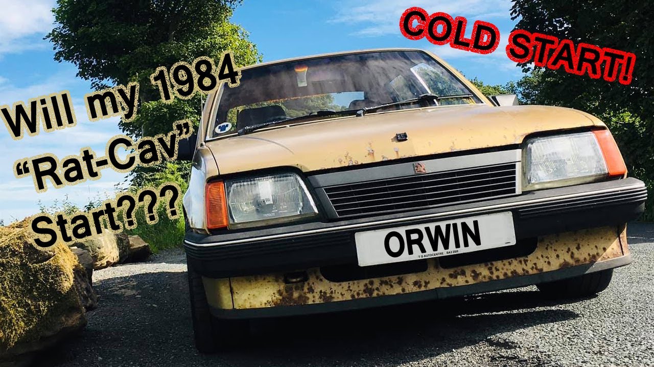 Icy cold start of my 1984 Mk2 Vauxhall Cavalier with SRi 130 SEH engine, Rat-Cav