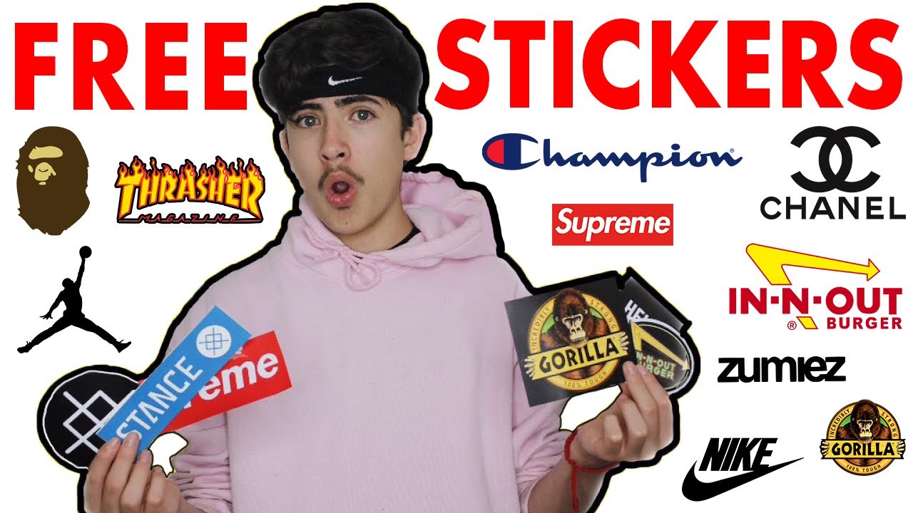 HOW TO GET FREE STICKERS FROM ANY COMPANY!!