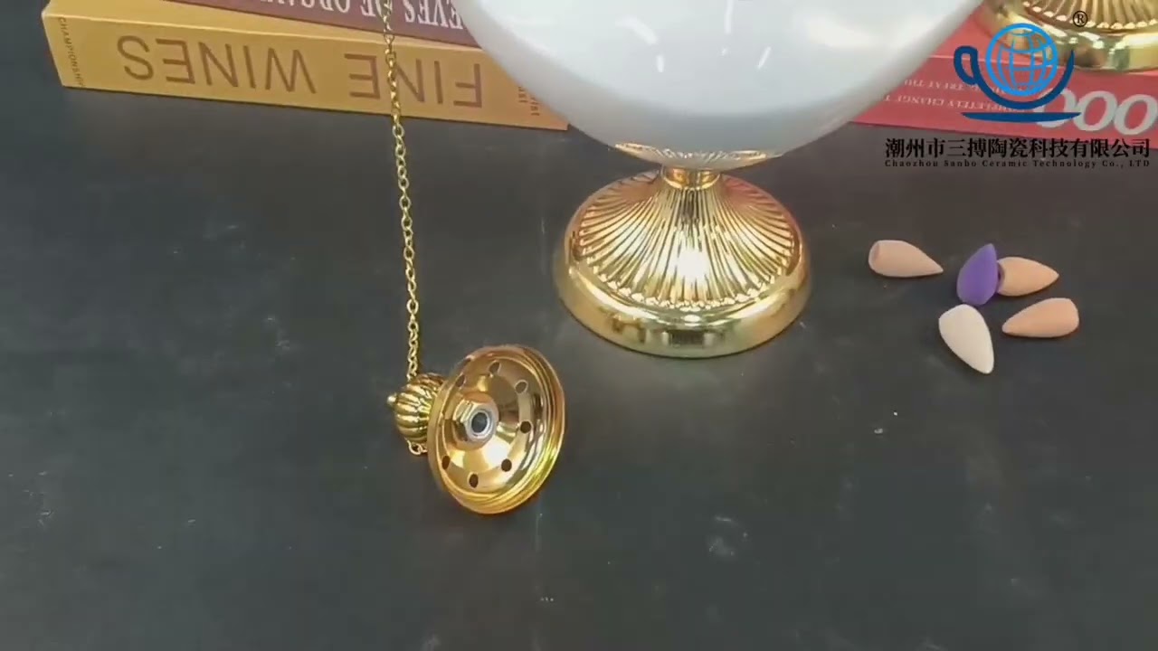 Wholesale Aladdin Magic Lamp Ceramic Incense Burner with Electric Cable