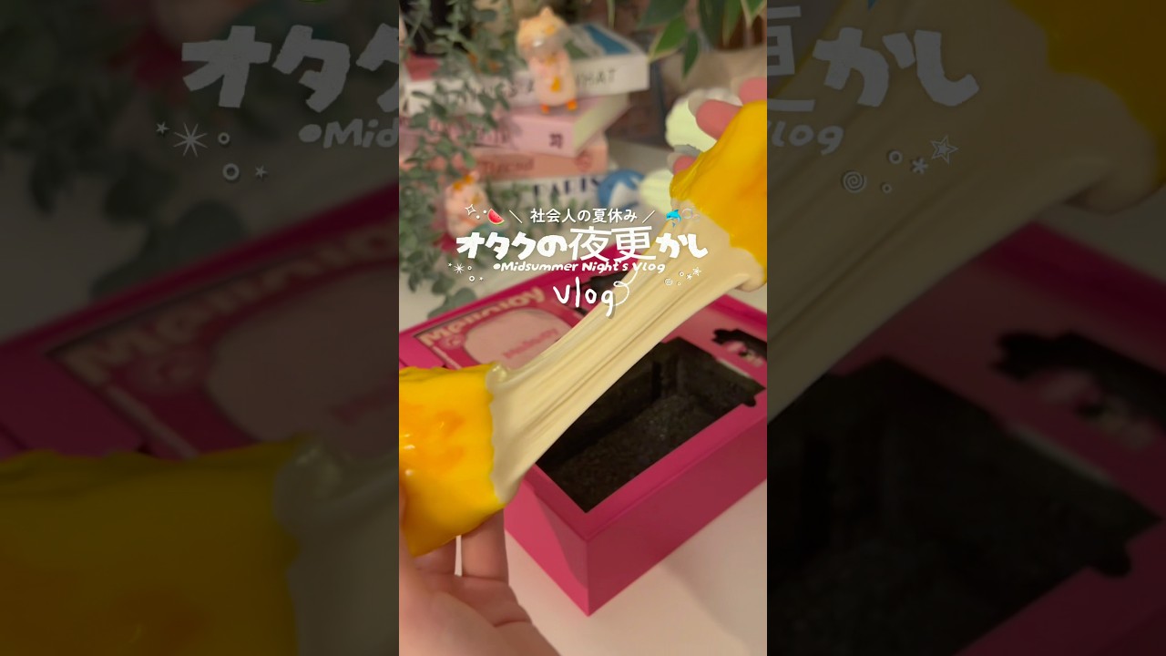 とろ〜んとしたスクイーズに癒されたオタクの1日🎐𖤐⋆ #オタク #オタクの日常 #日常　#日常vlog  #スクイーズ  #社会人vlog