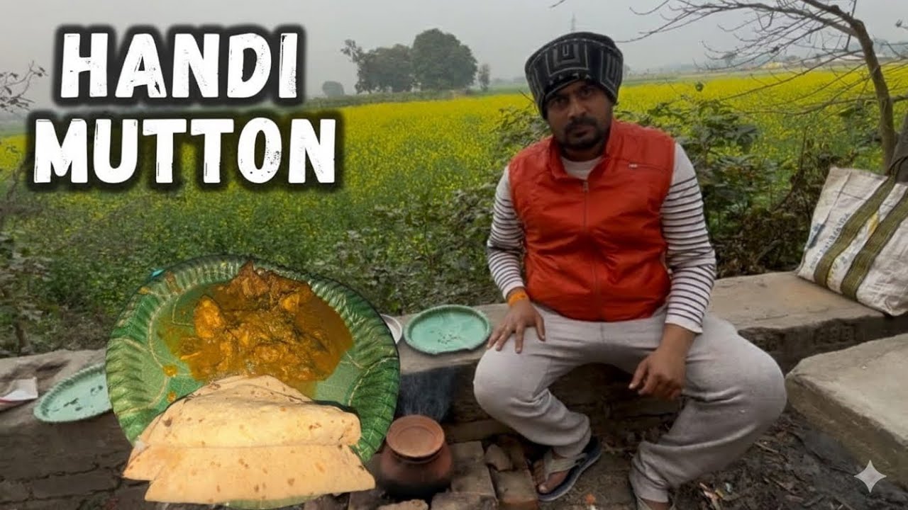 VILLAGE COOKING HANDI MUTTON 🍖  || GAON KA ASLI DESI SWAD🤤 || FULL GRAVY, FULL TESTE 👨‍🍳