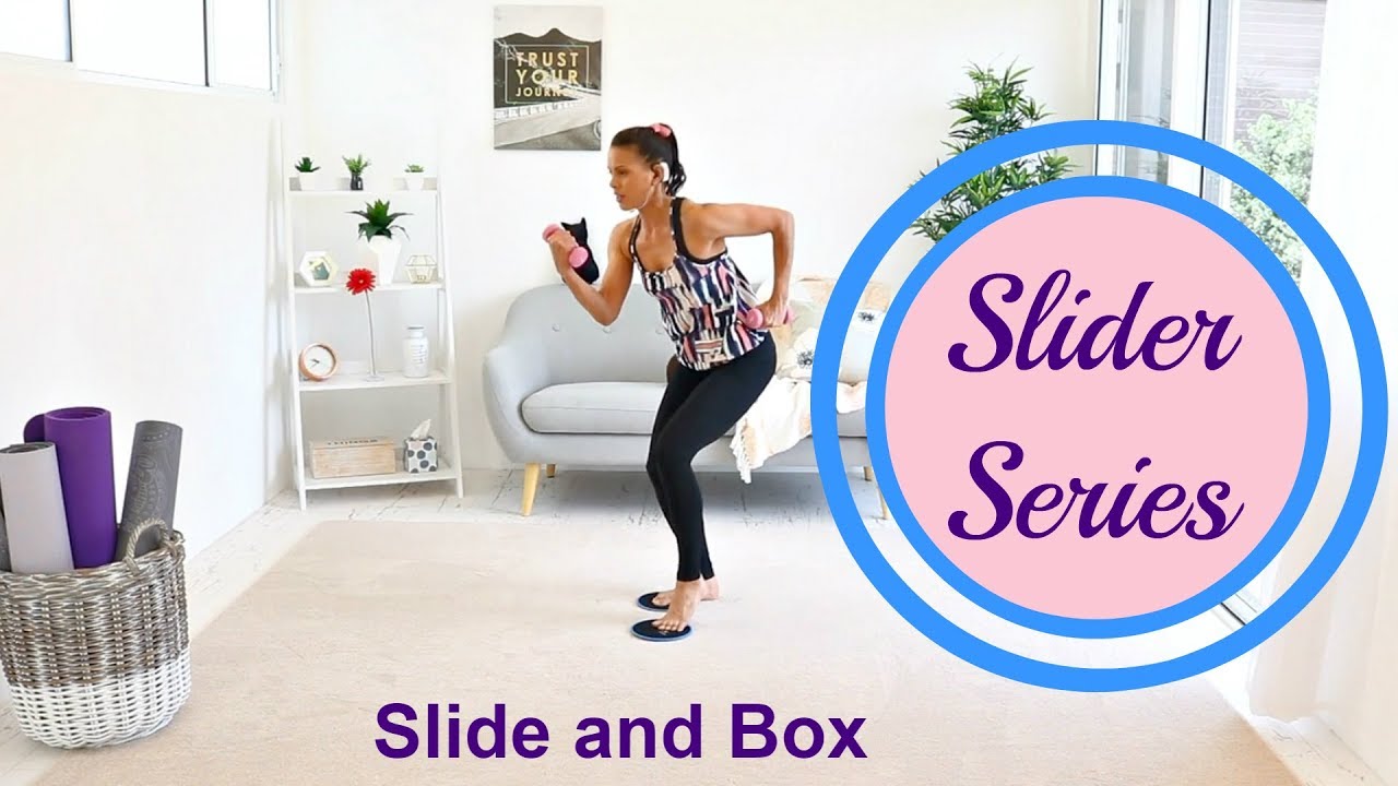 Gliding Disc Workout Slider Workout - BARLATES BODY BLITZ Slide and Box