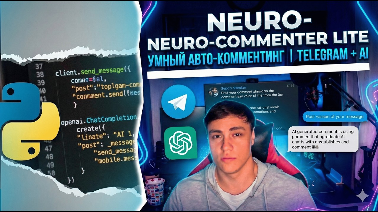 🚀 БЕСПЛАТНЫЙ ТРАФИК ИЗ TELEGRAM 2026? Обзор Neuro-Commenter Lite | AI Автопостинг на Python