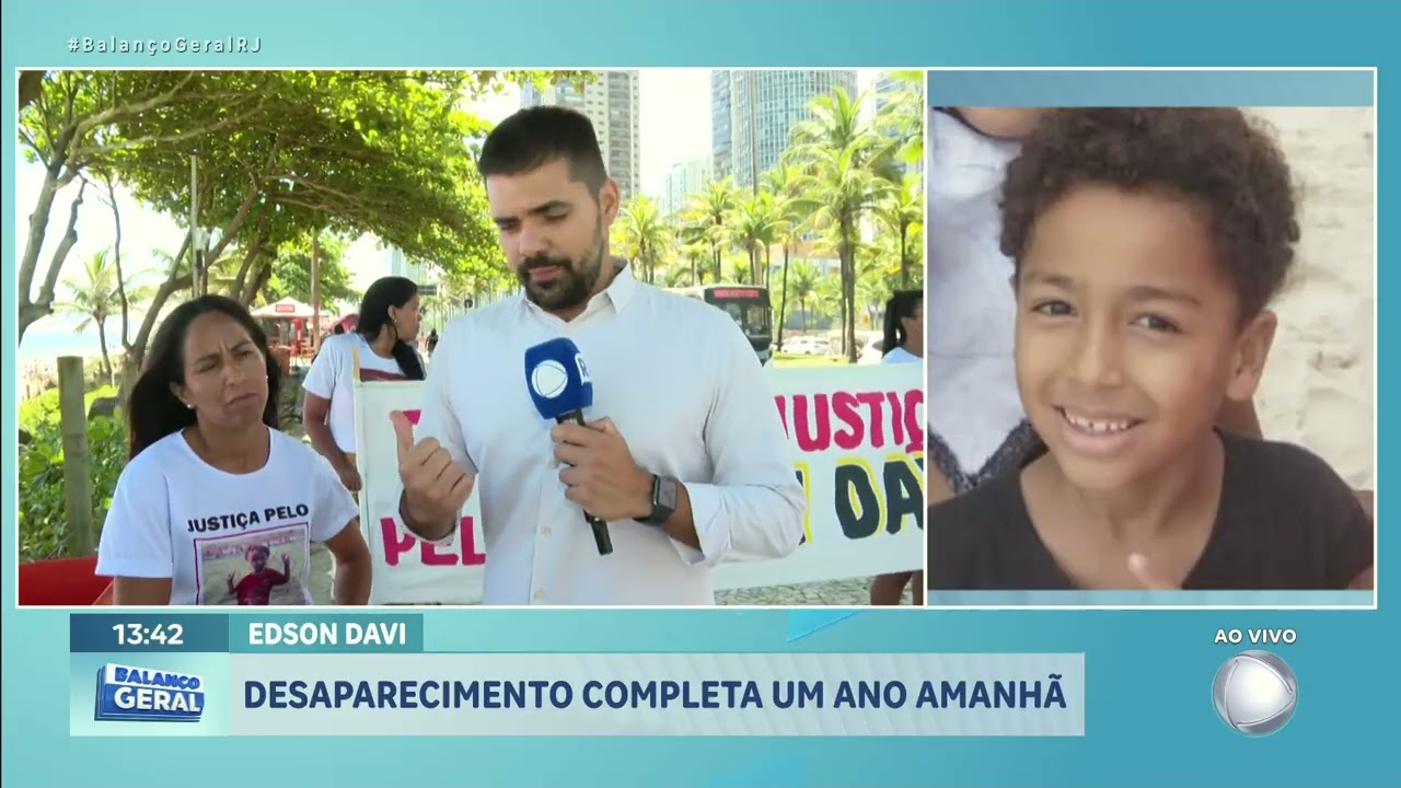 DESAPARECIMENTO DE EDSON DAVI COMPLETA UM ANO DIA 04/01
