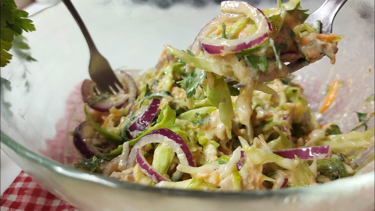 Kremasta salata ukus kao iz restorana/napravi&scaron; za 5min,jede&scaron; ceo dan i ne goji&scaron; se!