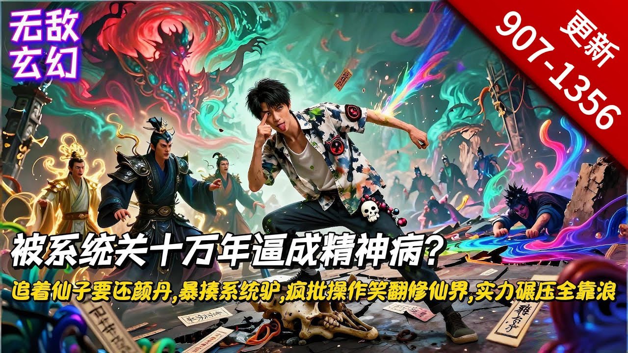 无敌流，系统坑🔥9.1分，第一个被系统玩坏的主角【无敌但是有点大病】系统误关十万年，陆川练出无敌剑神实力却被逼成 神经病，携系统化身蠢驴出山，为寻还颜丹疯批操作遭全网吐槽。反套路｜黑色幽默｜精神异常