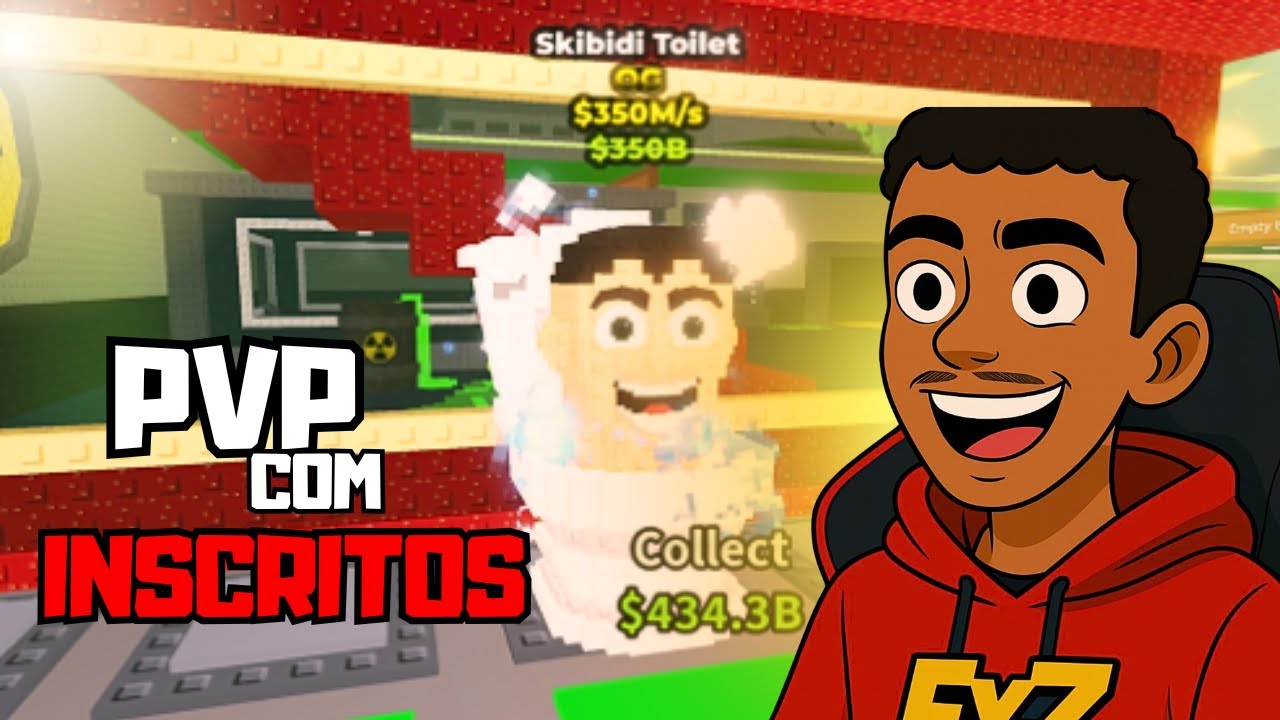 🔴PVP COM INSCRITOS + SORTEIO DE BRAINROTS !! #roblox
