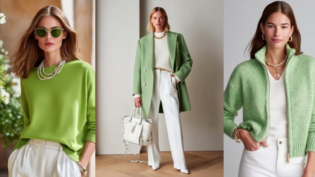 Весна-лето 2026 от Ralph Lauren: Нежный шалфей и жемчуг – спокойный, тихий и роскошный уличный об...