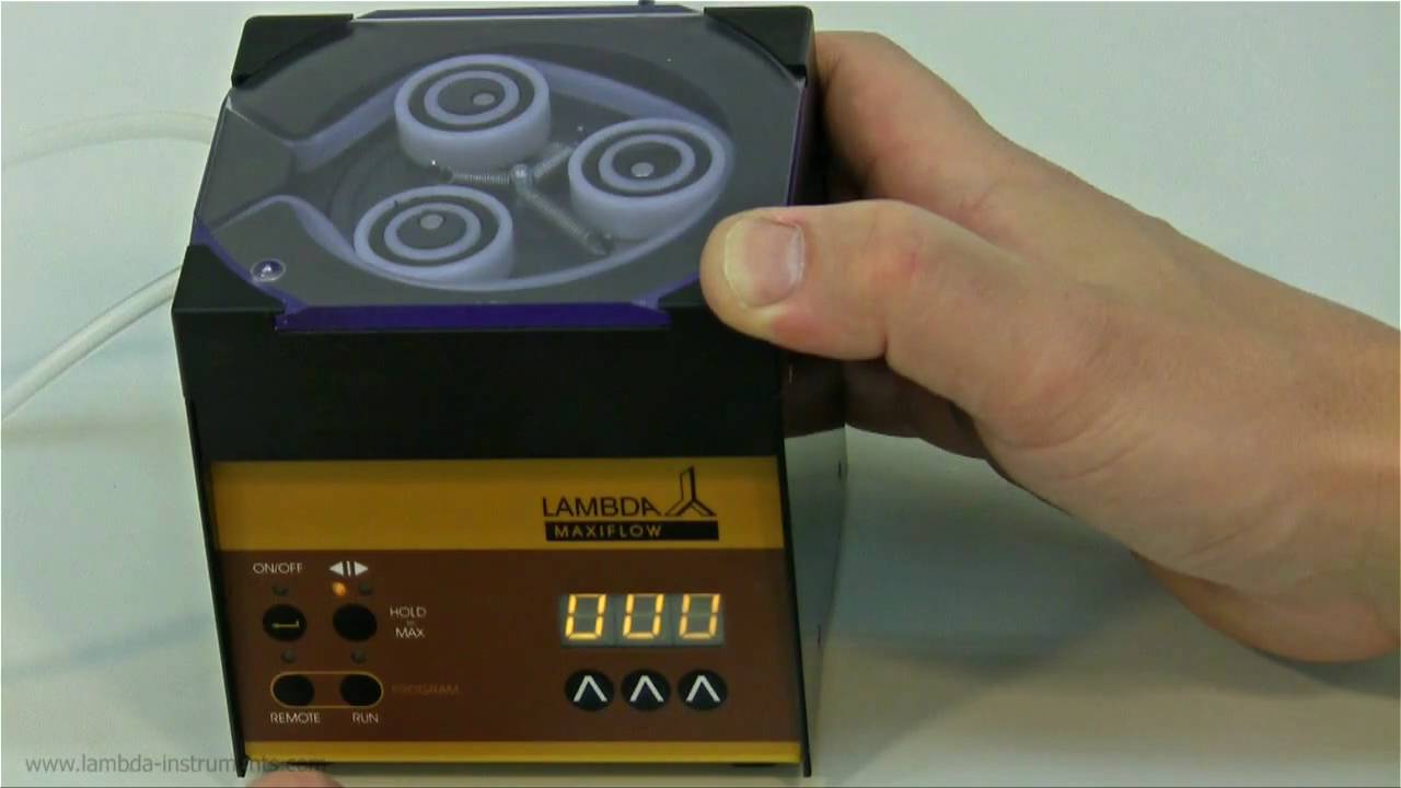 Peristaltic and tubing pumps LAMBDA: Programming of flow profiles