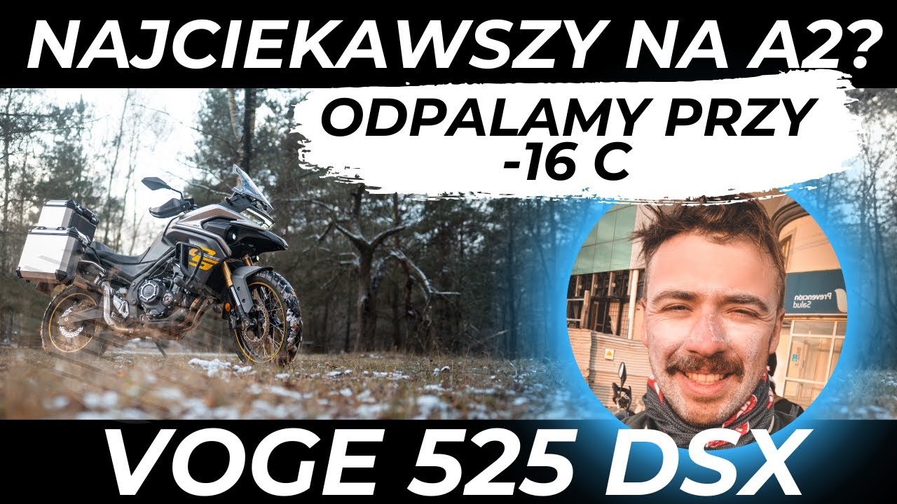 Voge 525 DSX przy -16 stopniach. Odpali?