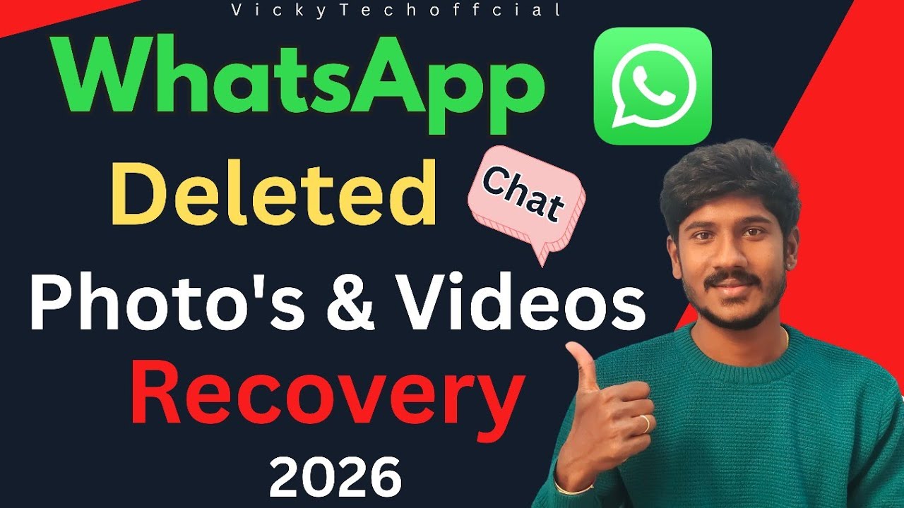 How To Recover WhatsApp Deleted Photos & Videos Explained in Telugu..
