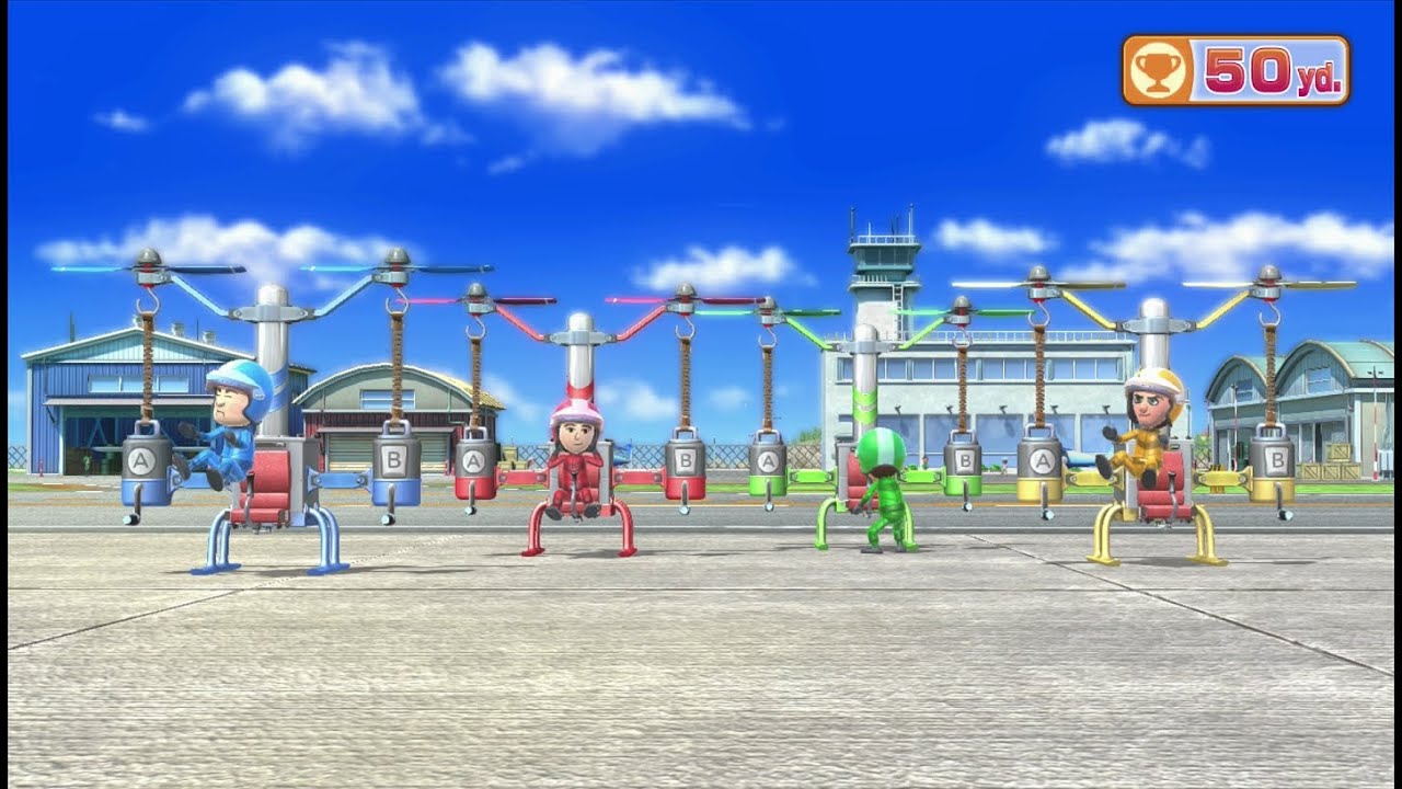 Wii Party U minigame: Twisted Flight 60fps