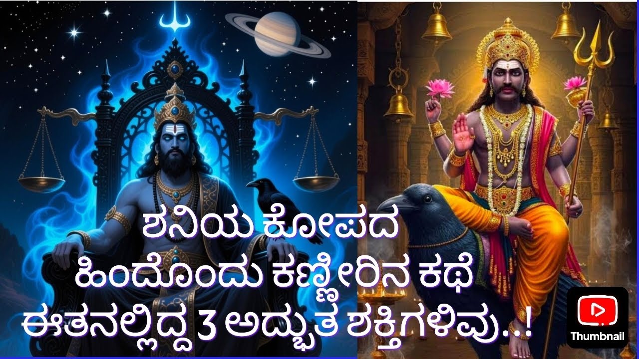 ಶನಿಯ ಕೋಪದ ಹಿಂದುೊಂದು ಕಣ್ಣೀರಿನ ಕಥೆ ಶನಿ ದೇವರ ಮೂರು ಅದ್ಭುತ ಶಕ್ತಿಗಳು 