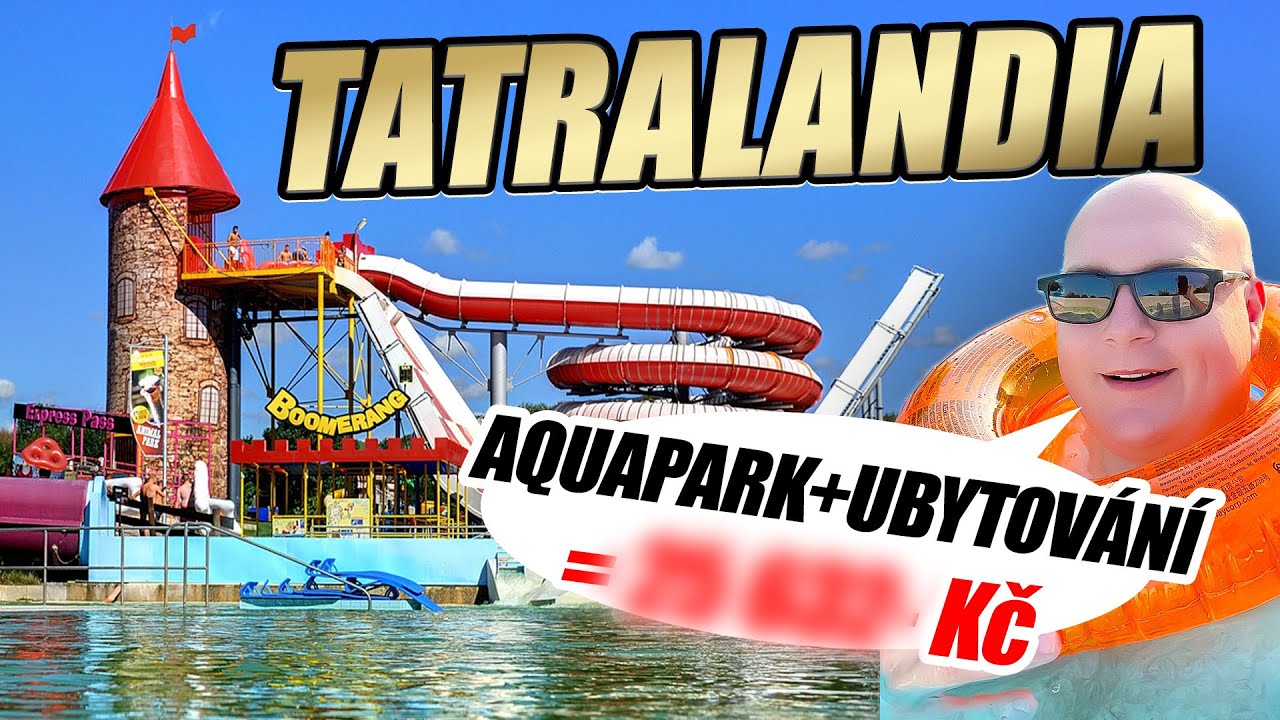 Spím v Tatralandii 🇸🇰 | Jídlo, ceny, ubytování | Stojí to za to? | Vyzkoušel jsem tobogány!