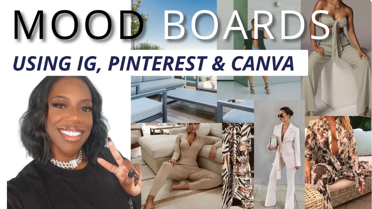 Canva Tutorial Creating Mood Boards: Instagram, Pinterest, Canva for Fashion Campaign Inspiration