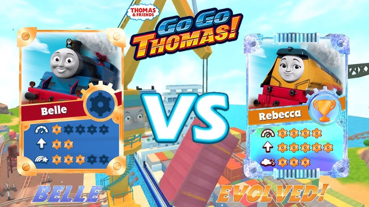 Thomas & Friends: Go Go Thomas - Belle vs Rebecca | Girl vs Girl Engine Race
