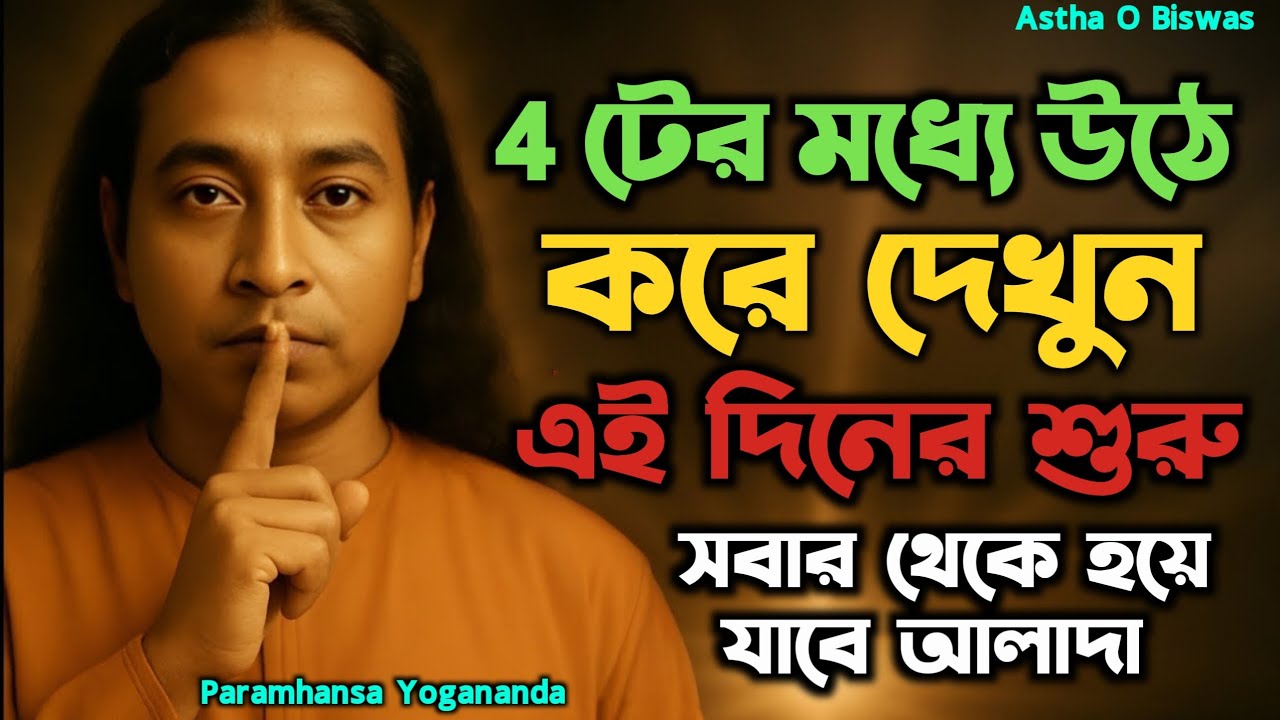 4টের মধ্যে উঠে করে দেখুন দিনের শুরু | Bengali Spritual Video By Paramhansa Yogananda