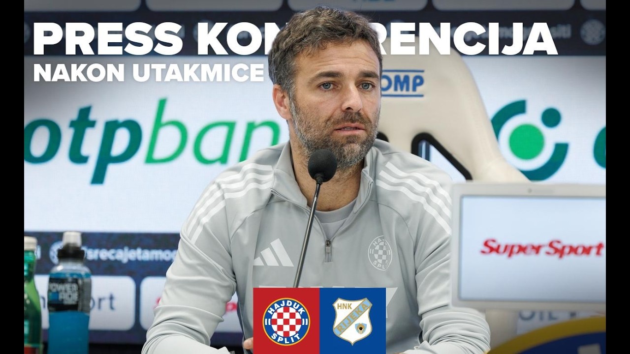 🎙️ Press konferencija nakon utakmice Hajduk - Rijeka 🔴🔵