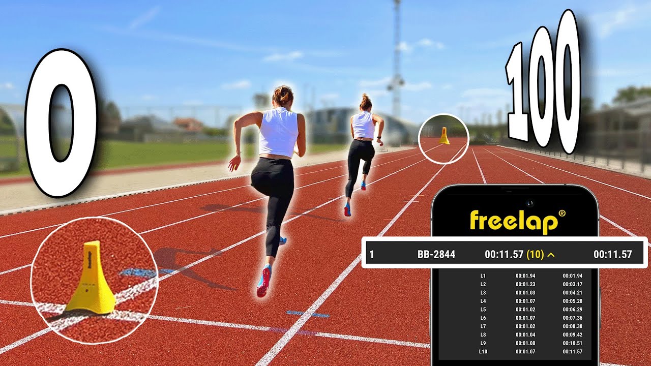 How to create a 100m speed profile with Freelap timing systems