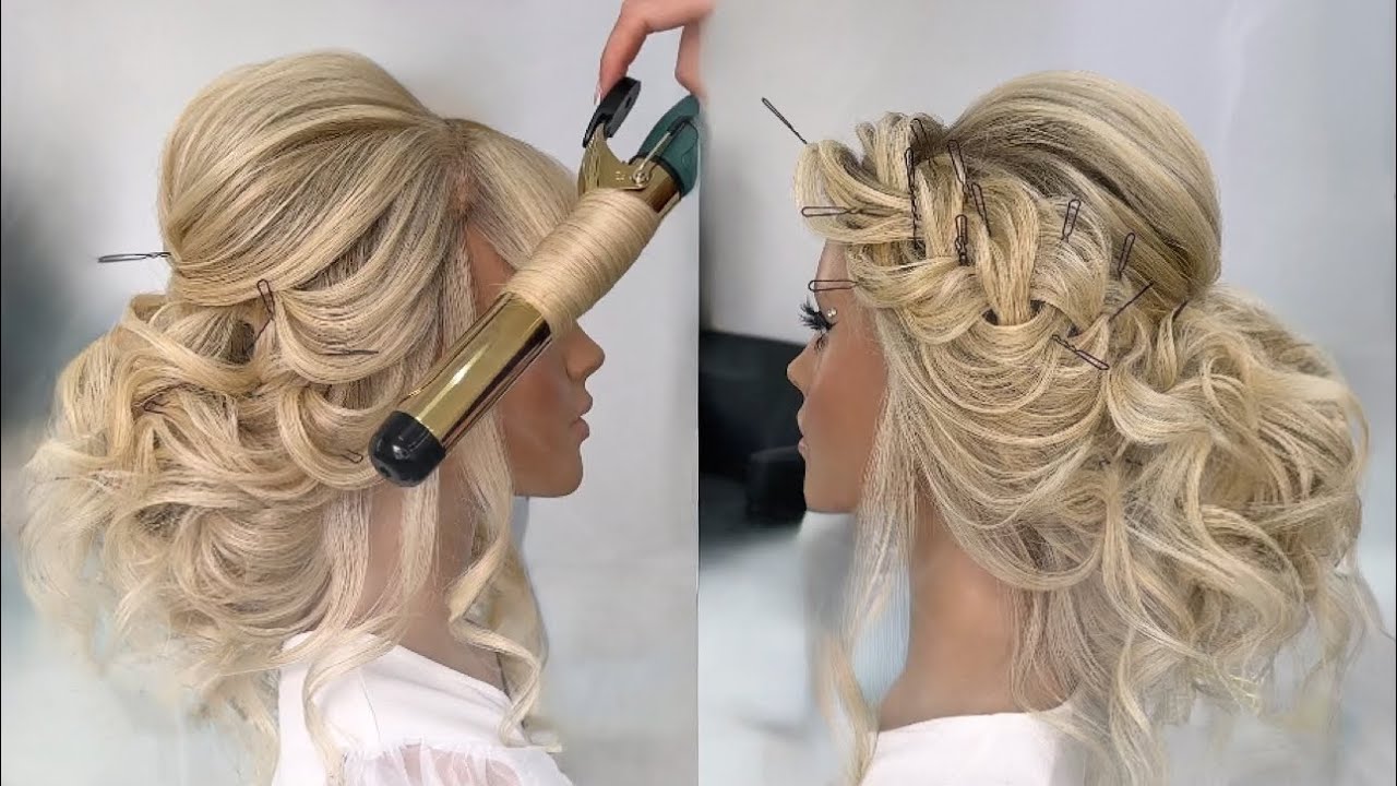 Low bun WEDDING Hair with BRAID