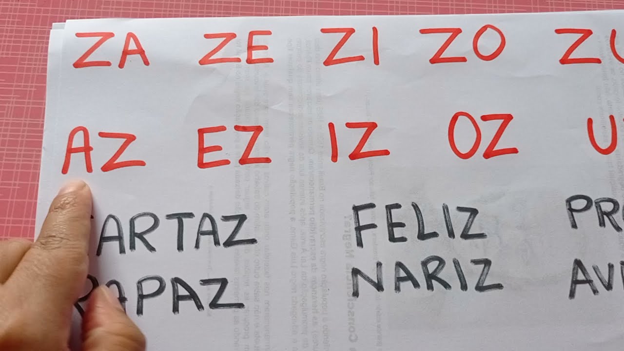 Aula  9 AZ, EZ, IZ, OZ e UZ