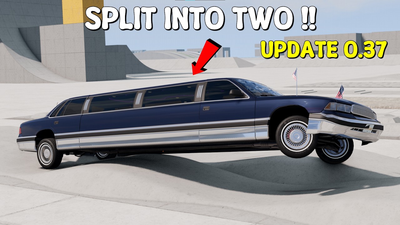 DESTROYING GAVRIL GRAND MARSHAL LIMOUSINE [NEW UPDATE 0.37] | BeamNG.Drive Cinematic