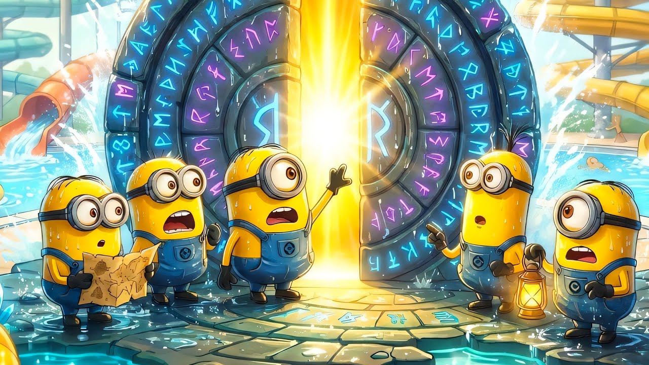 Minions Enter a Mysterious Portal: Adventure Begins! | Minions Animation 🔑🌌