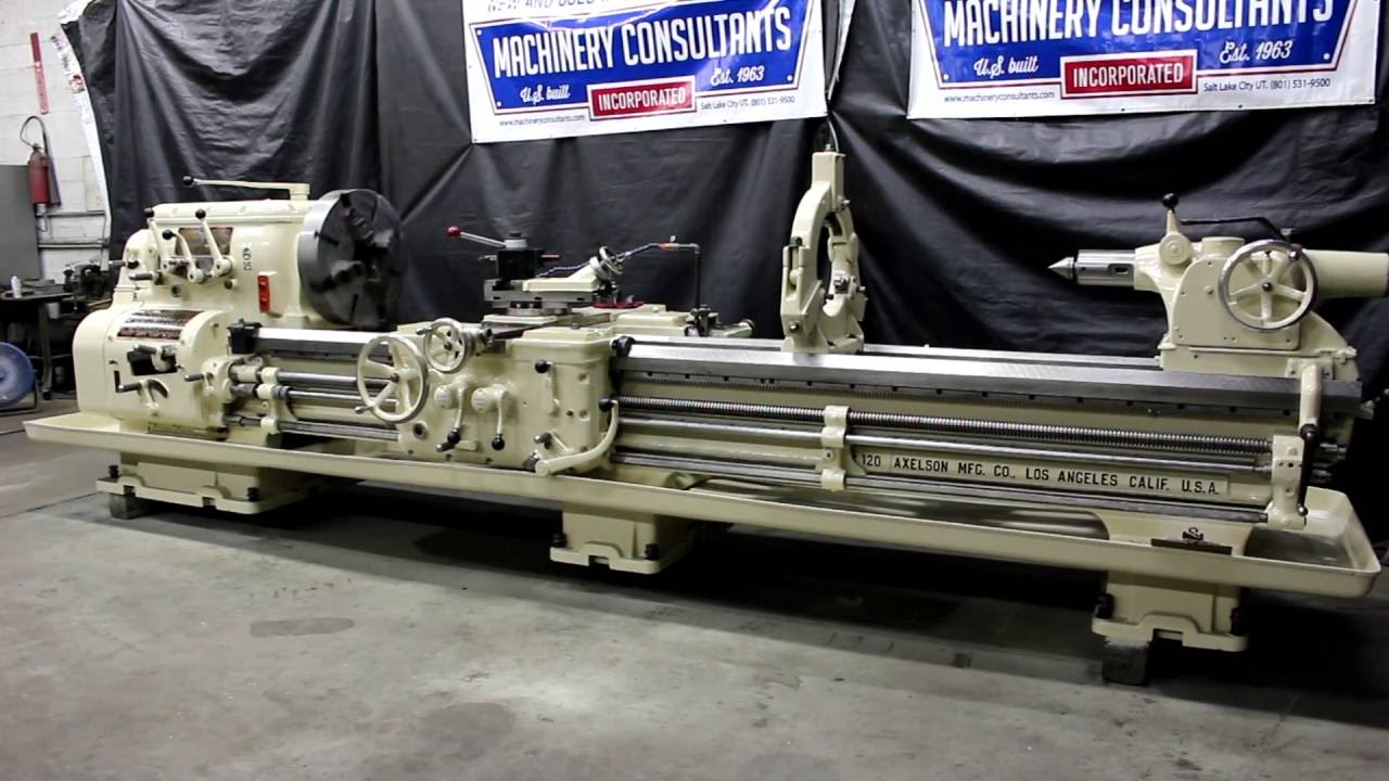 Axelson 28” x 120” Engine Lathe