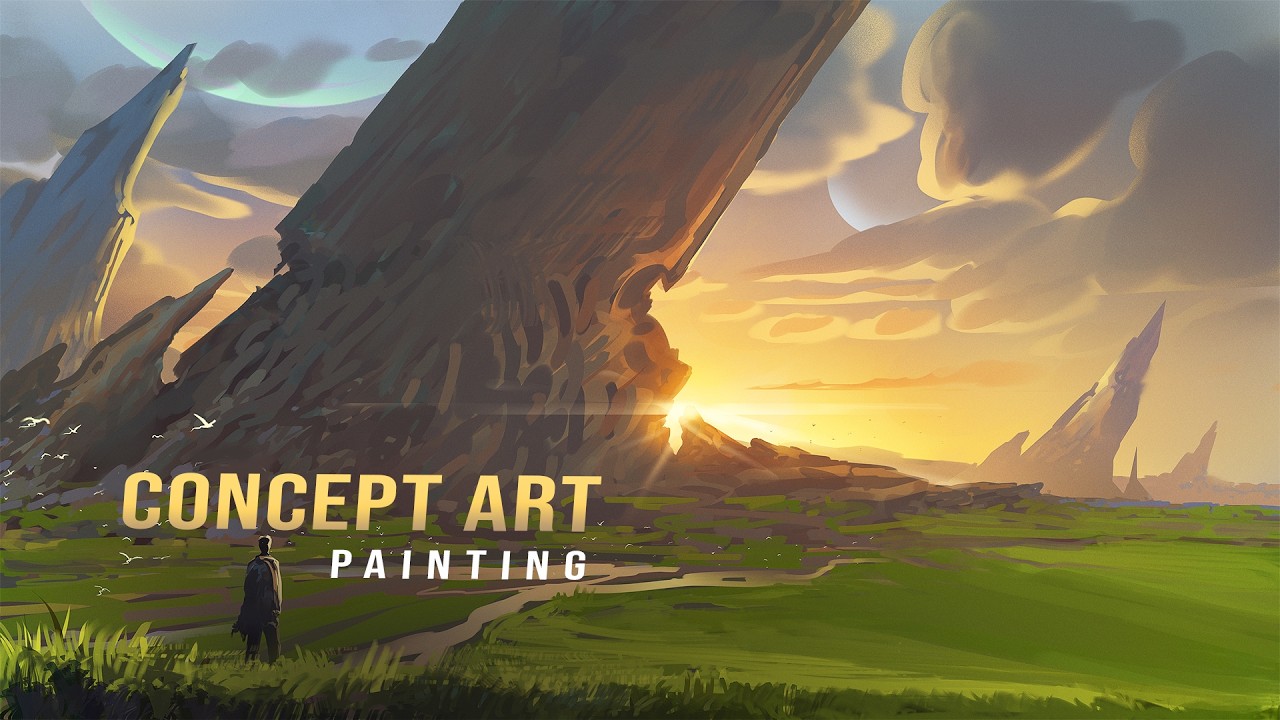Titan Farm Concept Art Environment Digital Painting