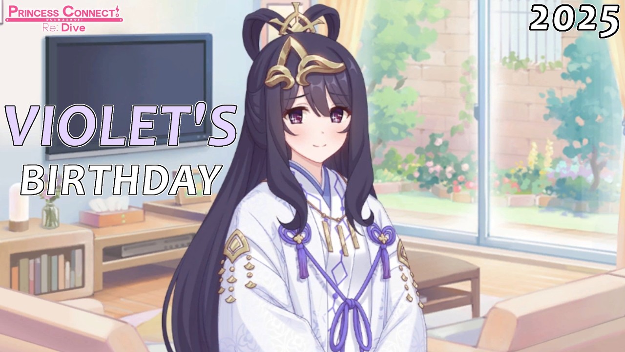 Princess Connect Re:Dive - Violet's 2025 Real-life Birthday Scene in English