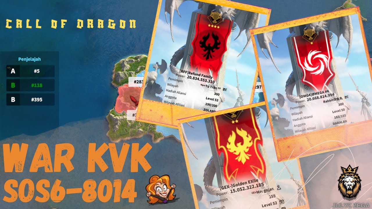 Bersiap untuk Musim KvK { GEX, OMG, 1UP vs RFF, S2AK, SG97 }  || Call Of Dragon Indonesia