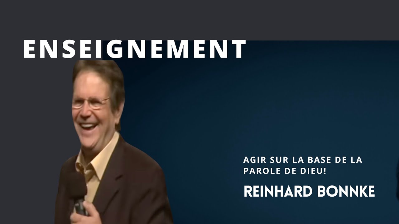 Reinhardt Bonnke : Agir sur la base de la parole de Dieu, prêcher, enseigner, guérir.