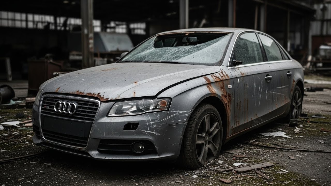 ASMR Car Restoration! Full Restoration 2008 Audi A4 Burnt → Looking New