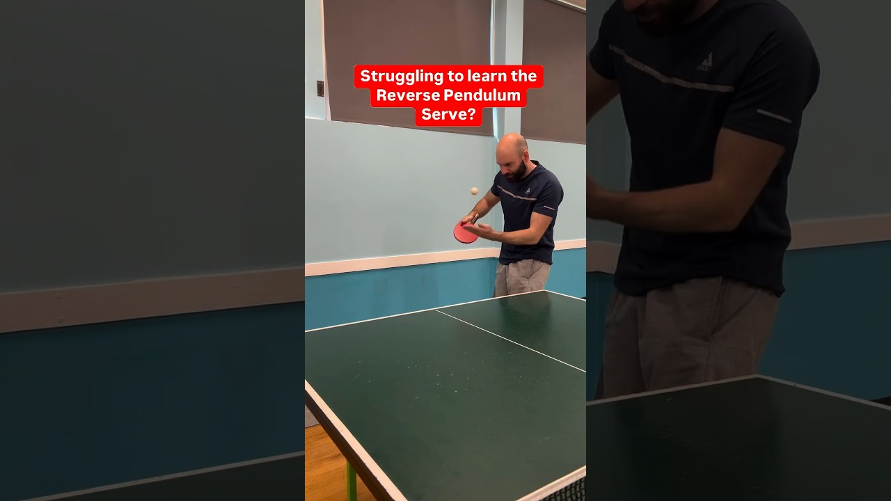 Reverse Pendulum tip for those trying to figure out the serve #tips #tabletennisserve #tabletennis