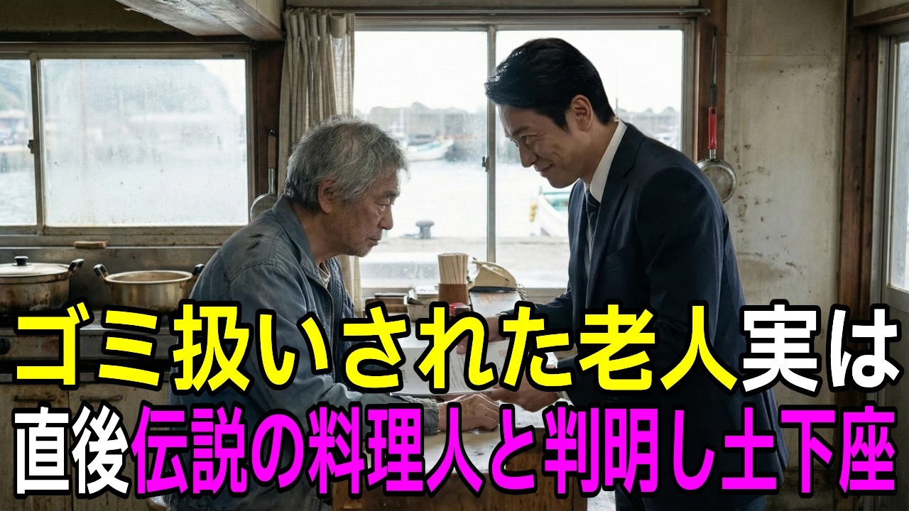 【スカッと】廃業寸前で客ゼロの食堂に来た俺。実は伝説の料理人の俺が店主に手を貸した結果   【シニア】