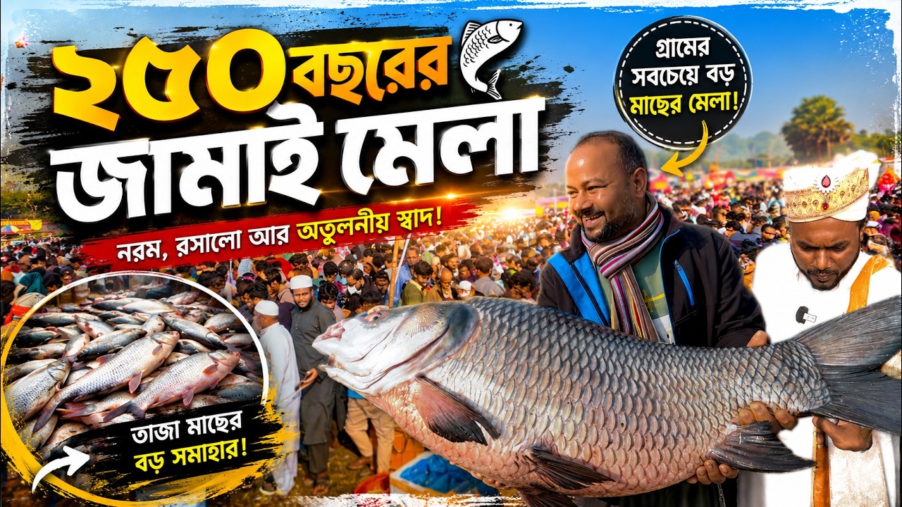 ২৫০ বছরের ঐতিহ্যবাহী বিনিরাইল জামাই মেলা ২০২৬ | Jamai Mela |  Biggest Fish Fair in Gazipur
