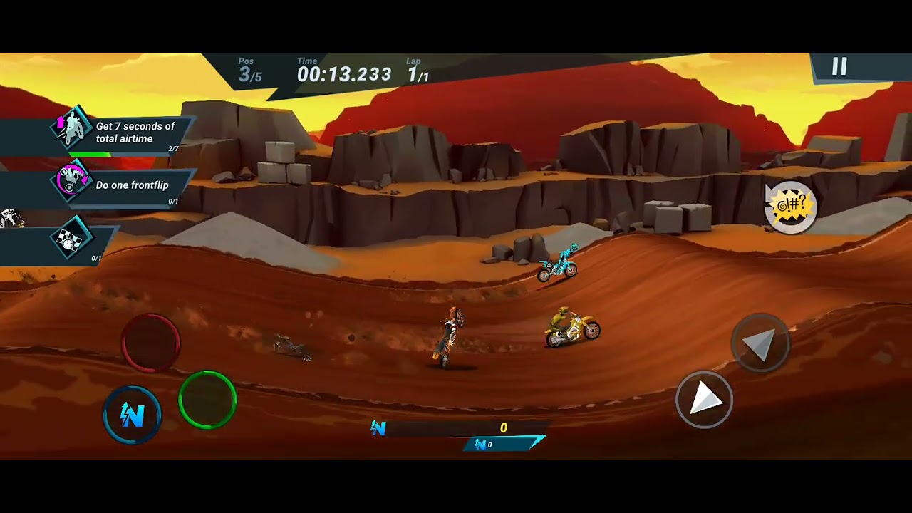 Trying to do a front flip in Mad skill motocross 3