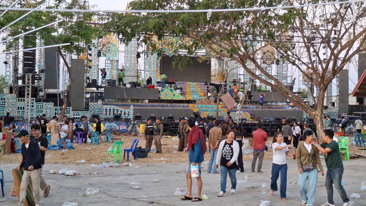 เก็บเวทีเดินทางไปงานต่อ #ประถมบันเทิงศิลป์ #บ้านโพนเมืองน้อย อ.หัวตะพาน จ.อำนาจเจริญ