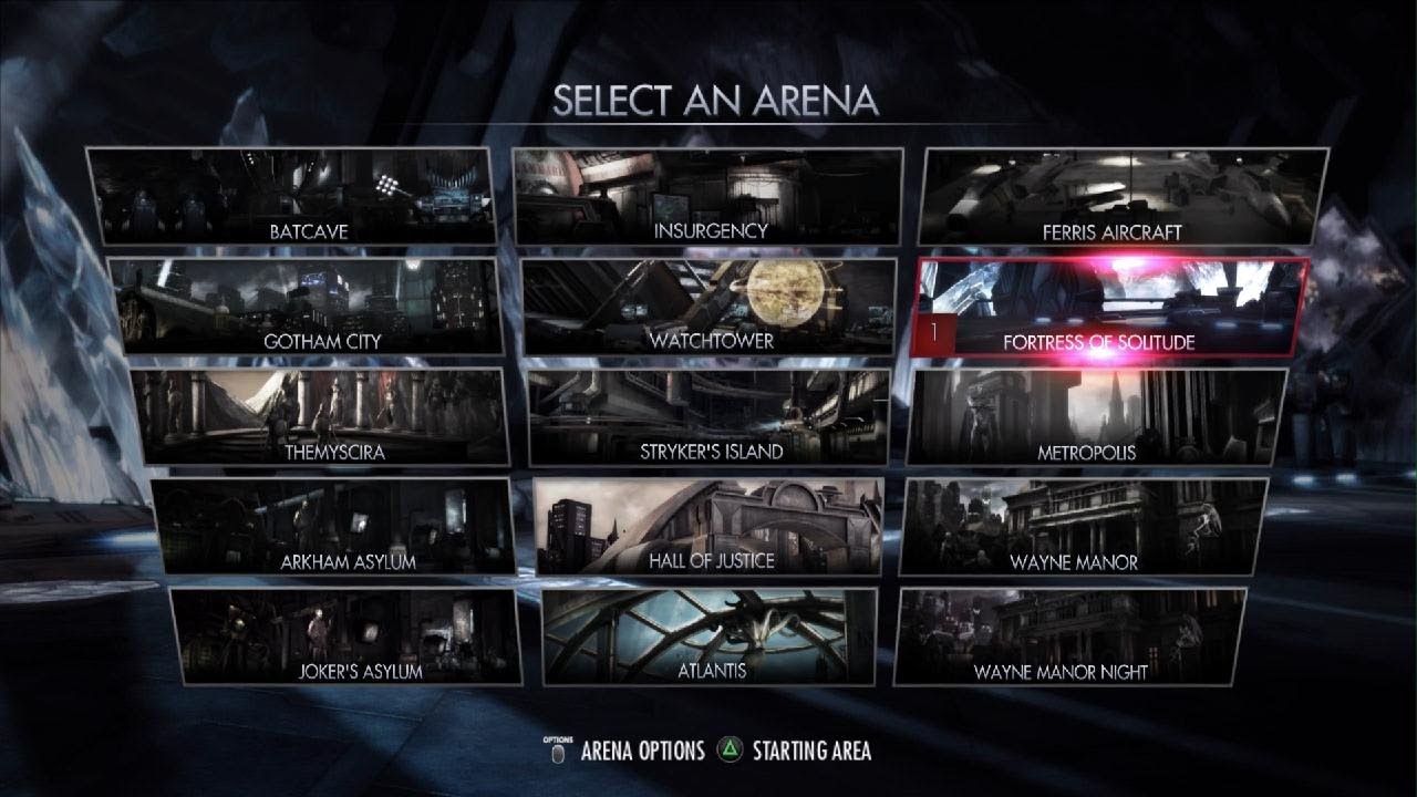 Injustice: Gods Among Us Ultimate Edition All Stage Transitions On All Characters (REQUEST)
