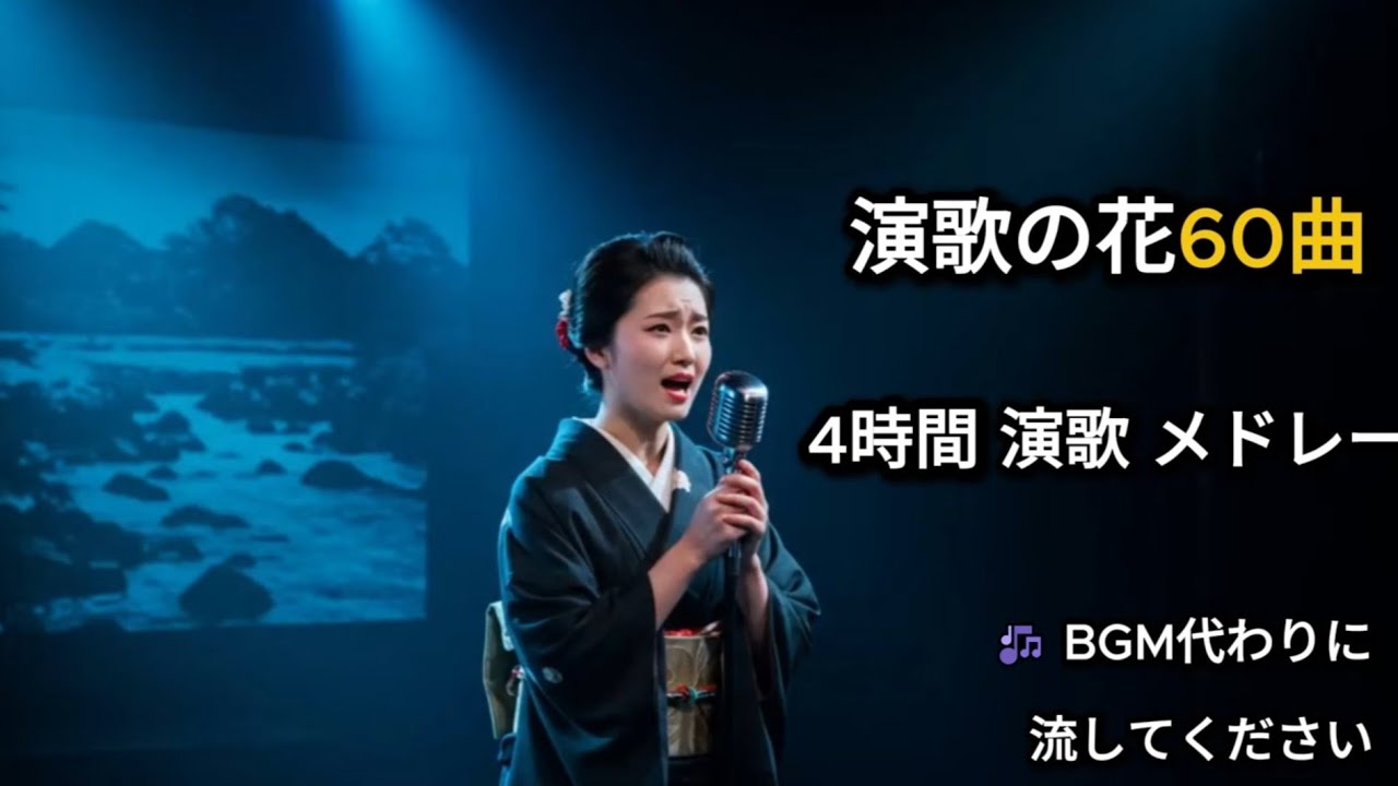 舞台で響く日本演歌｜女性演歌 名曲60選・4時間メドレー
