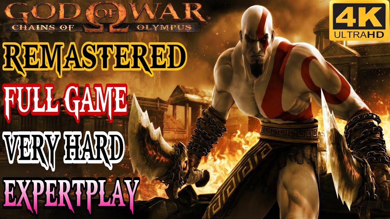 God Of War Chains Of Olympus Full Gameplay Walkthrough (VERY HARD) 4K 60FPS UHD RPCS3/PS5