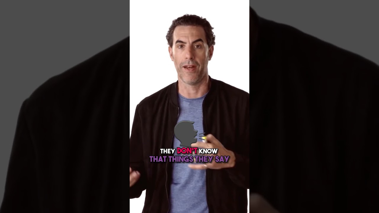 Sacha Baron Cohen talks about using real people to develop the story of Borat. #shorts #filmmaking