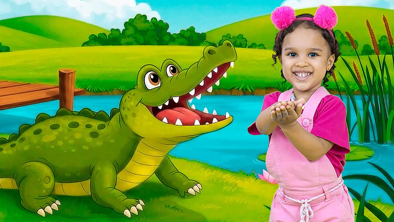 M&uacute;sica Infantil  O Jacar&eacute; Foi Passear l&aacute; Na Lagoa  com  Manuela Mellos