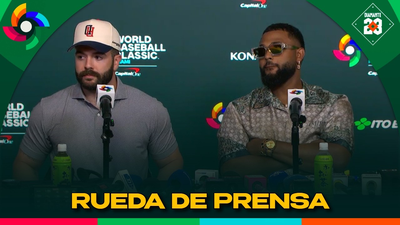 DOMINICANA Rueda de prensa Junior Caminero, Christopher S&aacute;nchez, Austin Wells WBC 2026 | DIAMANTE 23