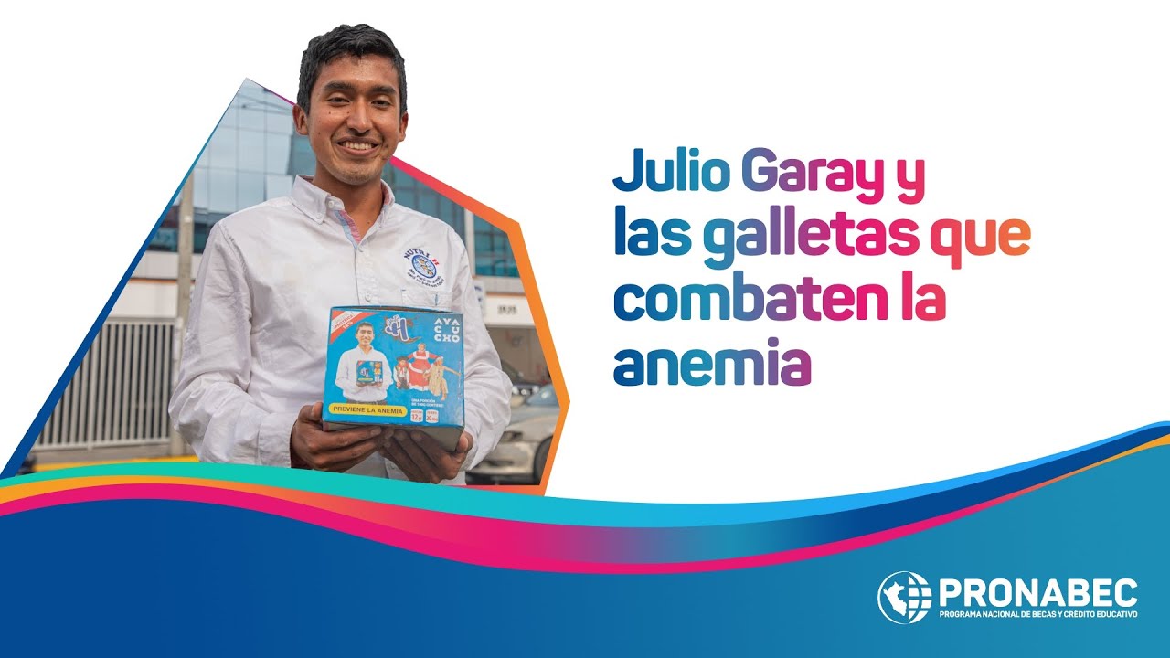 Julio Garay, talento Pronabec, desarrolla galletas que combaten la anemia en Ayacucho