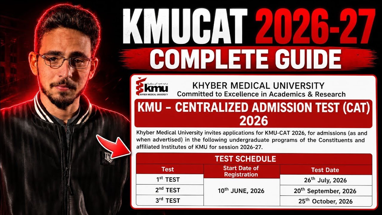 KMU-CAT 2026 Tests Officially Announced | Tests dates | Registration | Programs In it | Mdcat Helper